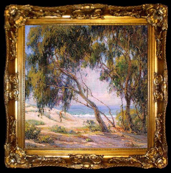 framed  Anna Althea Hills Beside the Sea, Laguna Beach, ta009-2